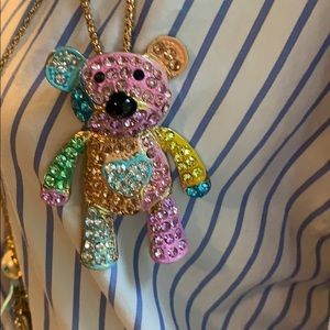 BETSEY Johnson multi-pastel Teddy Bear